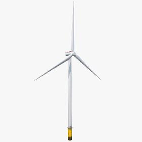 3D model Sea Wind Turbine Siemens
